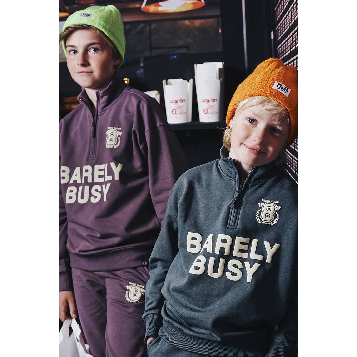 Z8 kids sweater Rufus grijsgroen