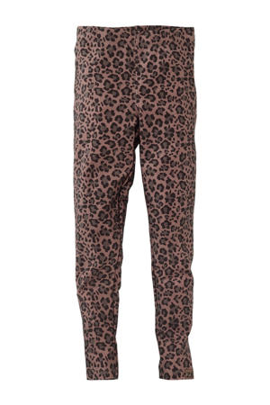 legging Sayna met panterprint bruin