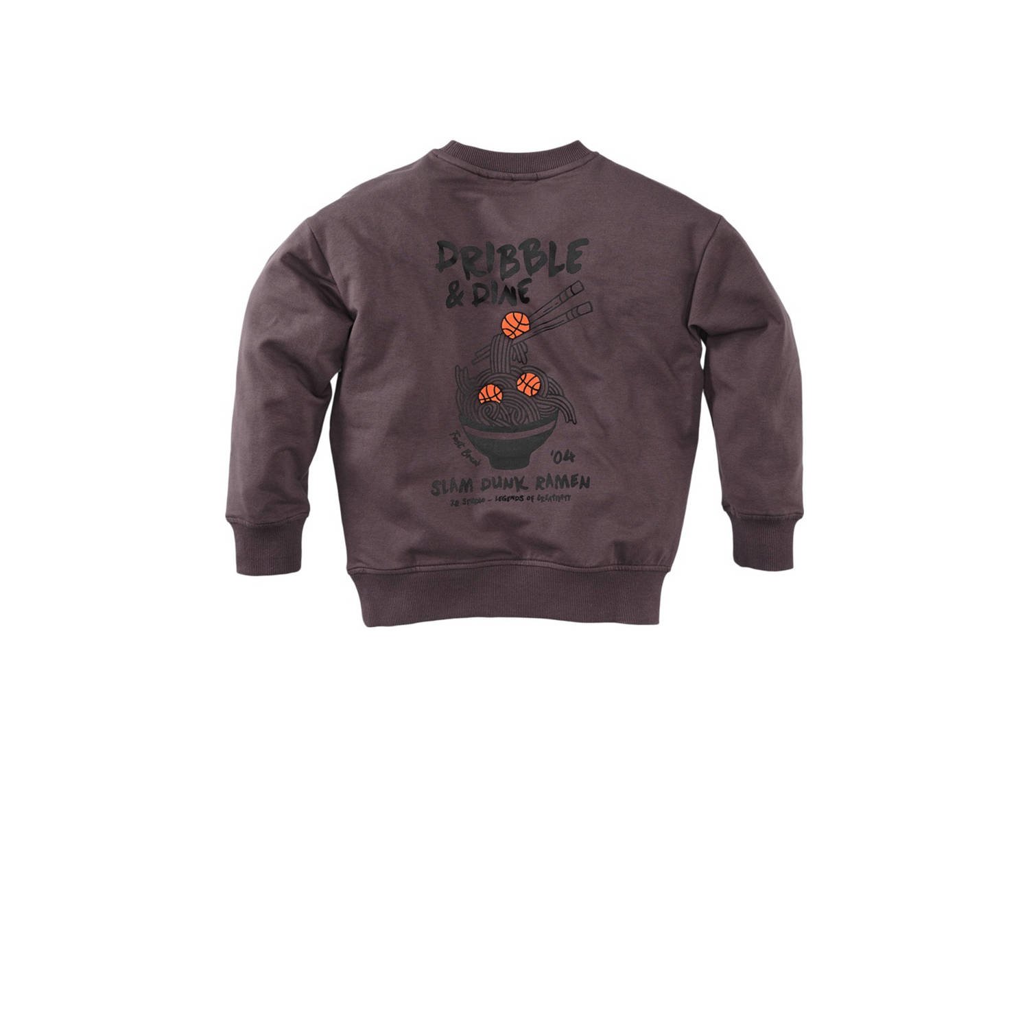 Z8 kids sweater Teo met backprint paars