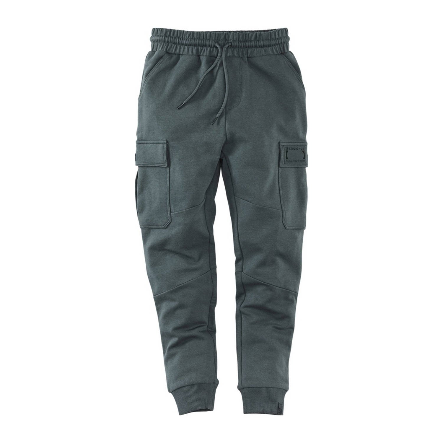 Z8 kids cargo joggingbroek Cooper grijsgroen