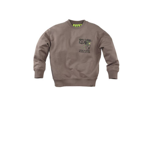 Z8 kids sweater Pharo met backprint taupe afbeelding