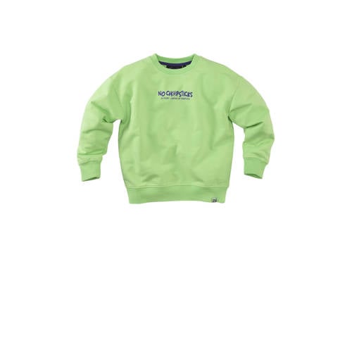 Z8 kids sweater Brex met backprint groen afbeelding