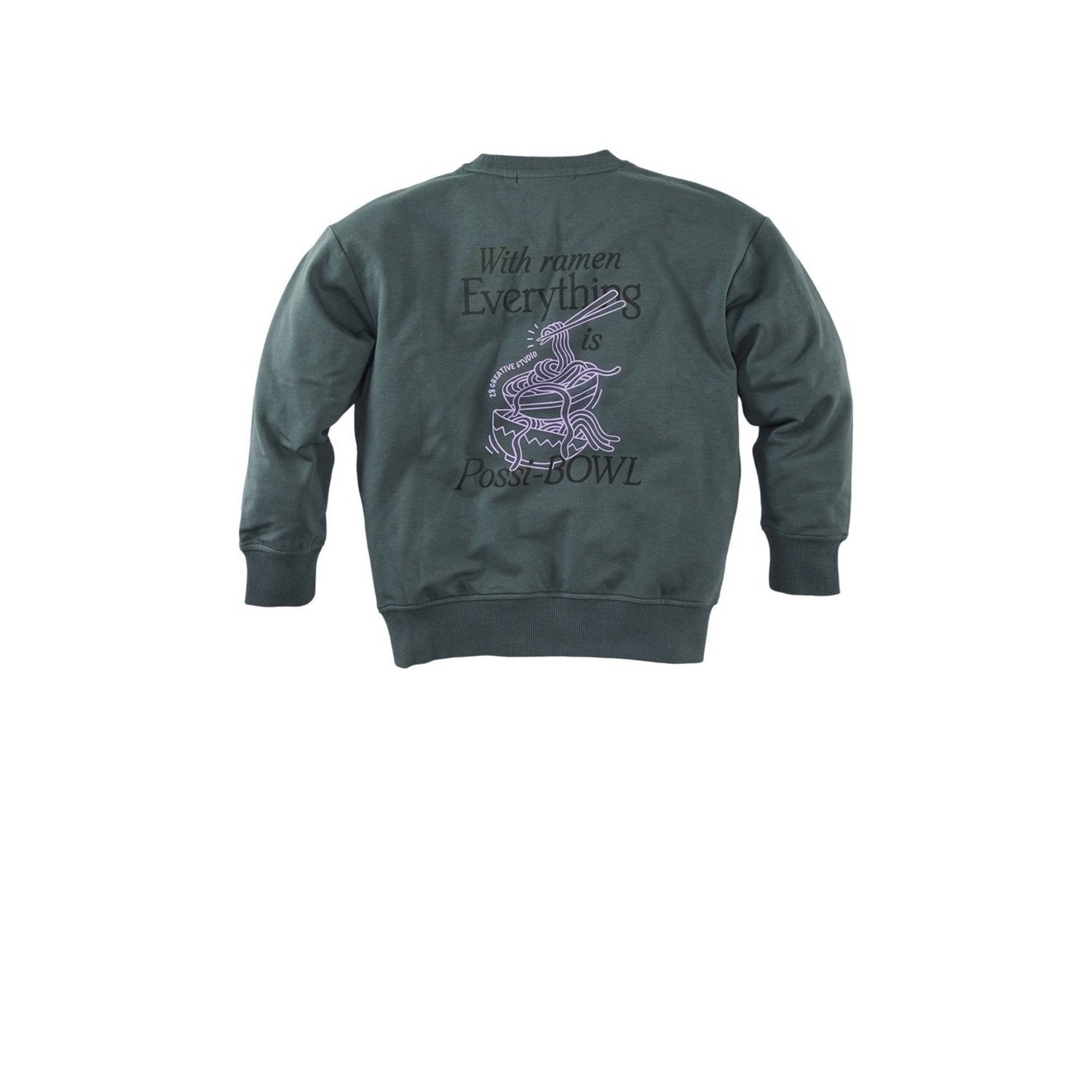 Z8 kids sweater Bowie grijsgroen