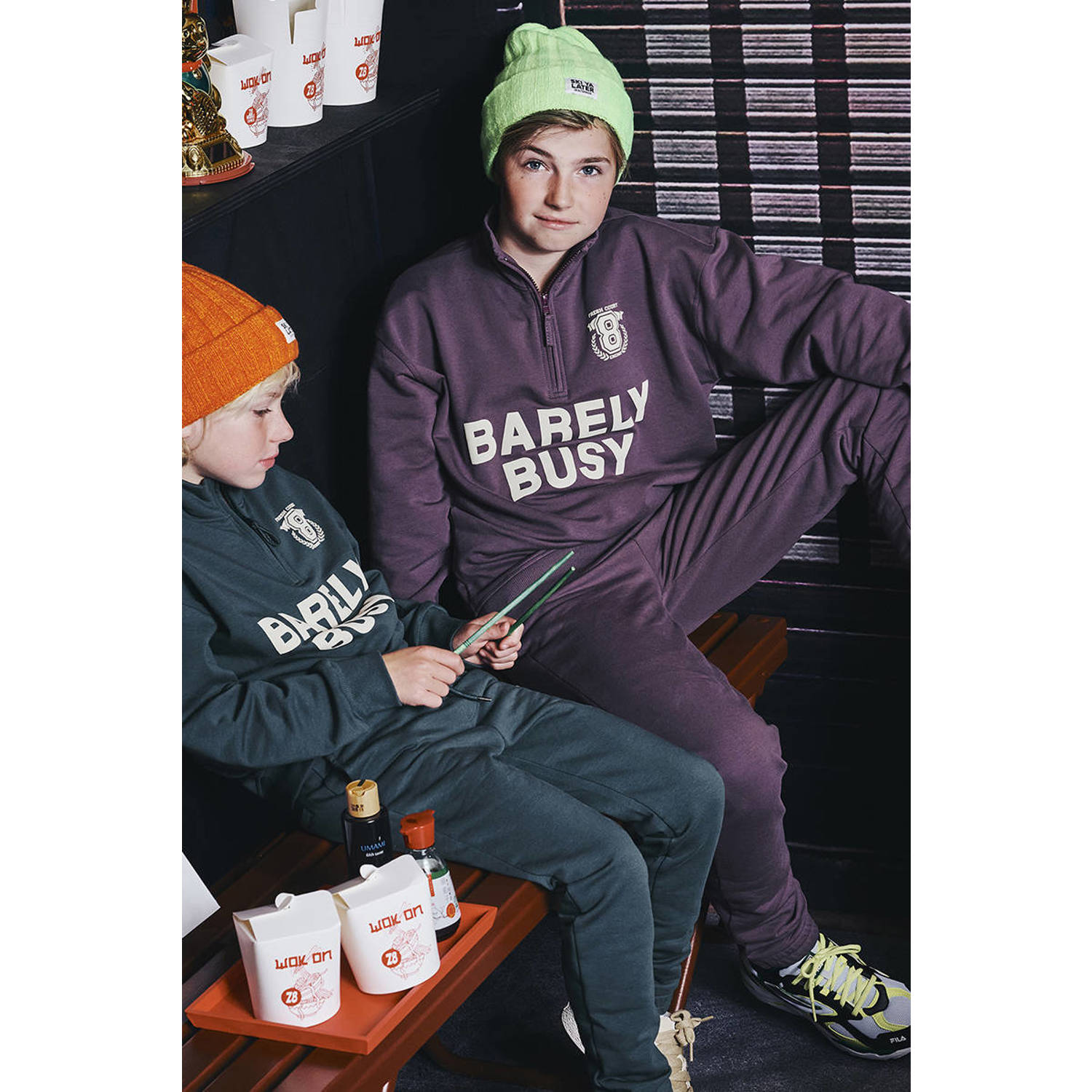 Z8 kids casual broek Ruben paars