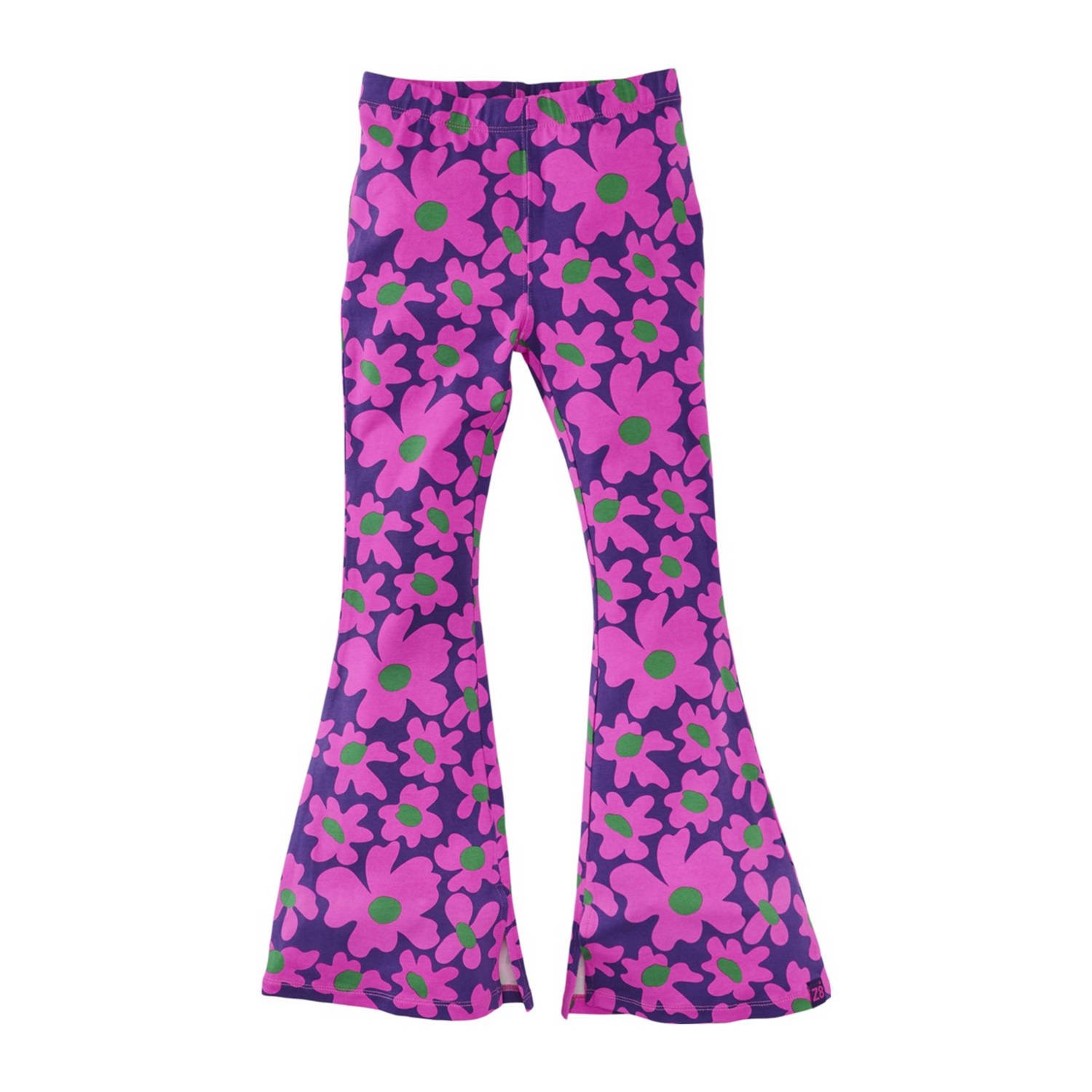 Z8 kids flared broek Maylie roze paars