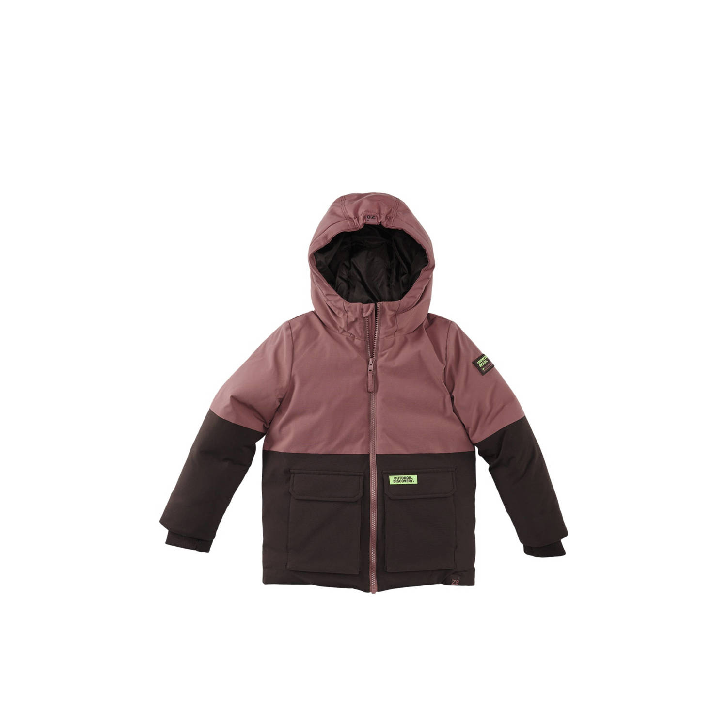 Z8 kids gewatteerde winterjas Clemens mauve