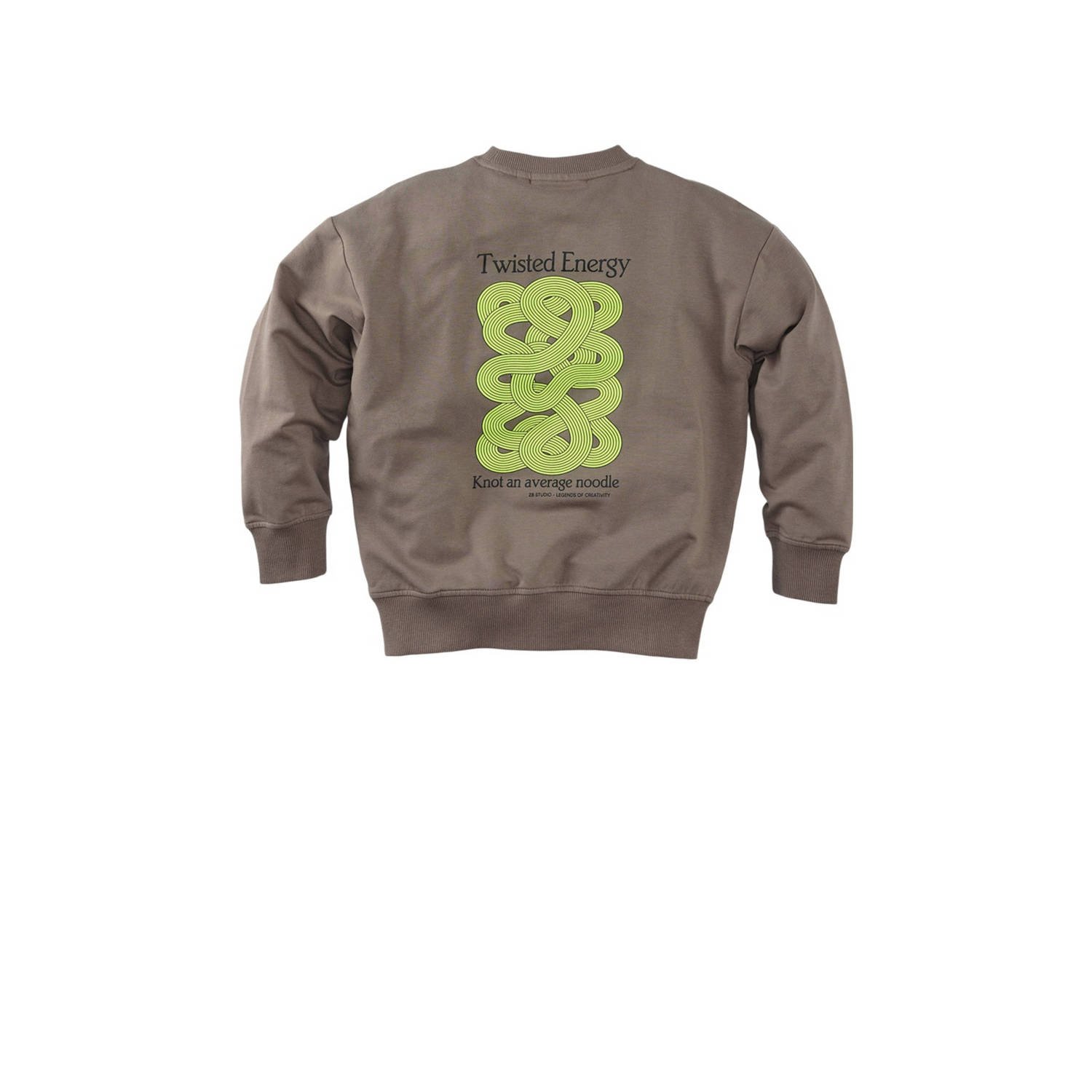 Z8 kids sweater Fenton me backprint taupe