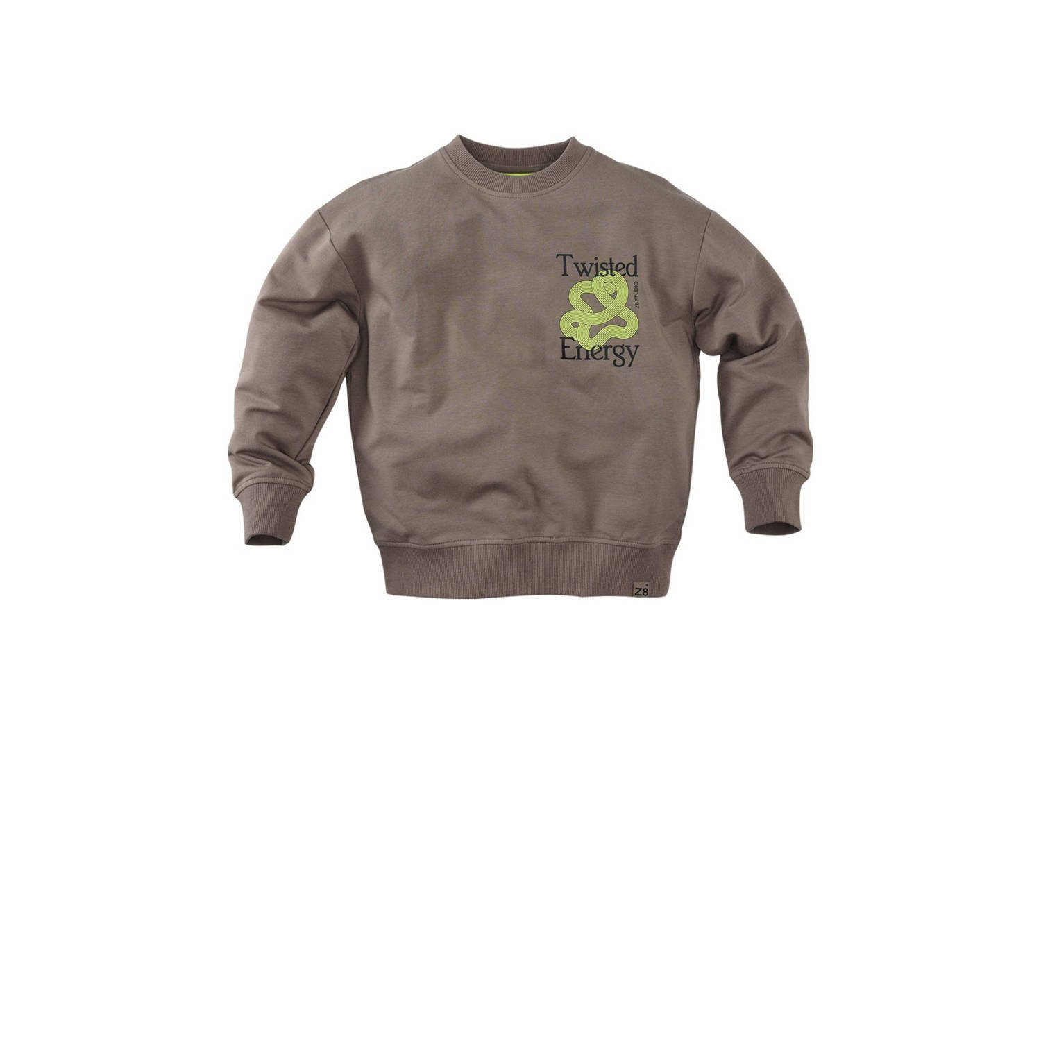 Z8 kids sweater Fenton me backprint taupe