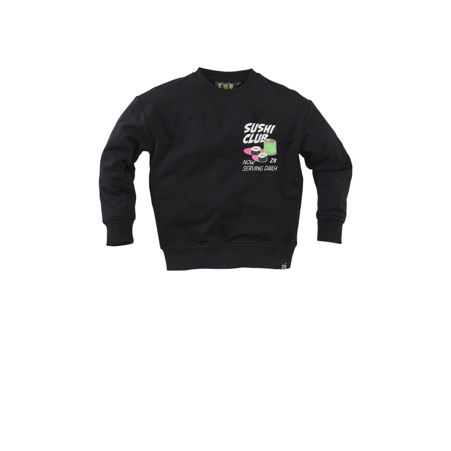 Z8 kids sweater Aero met backprint donkerblauw