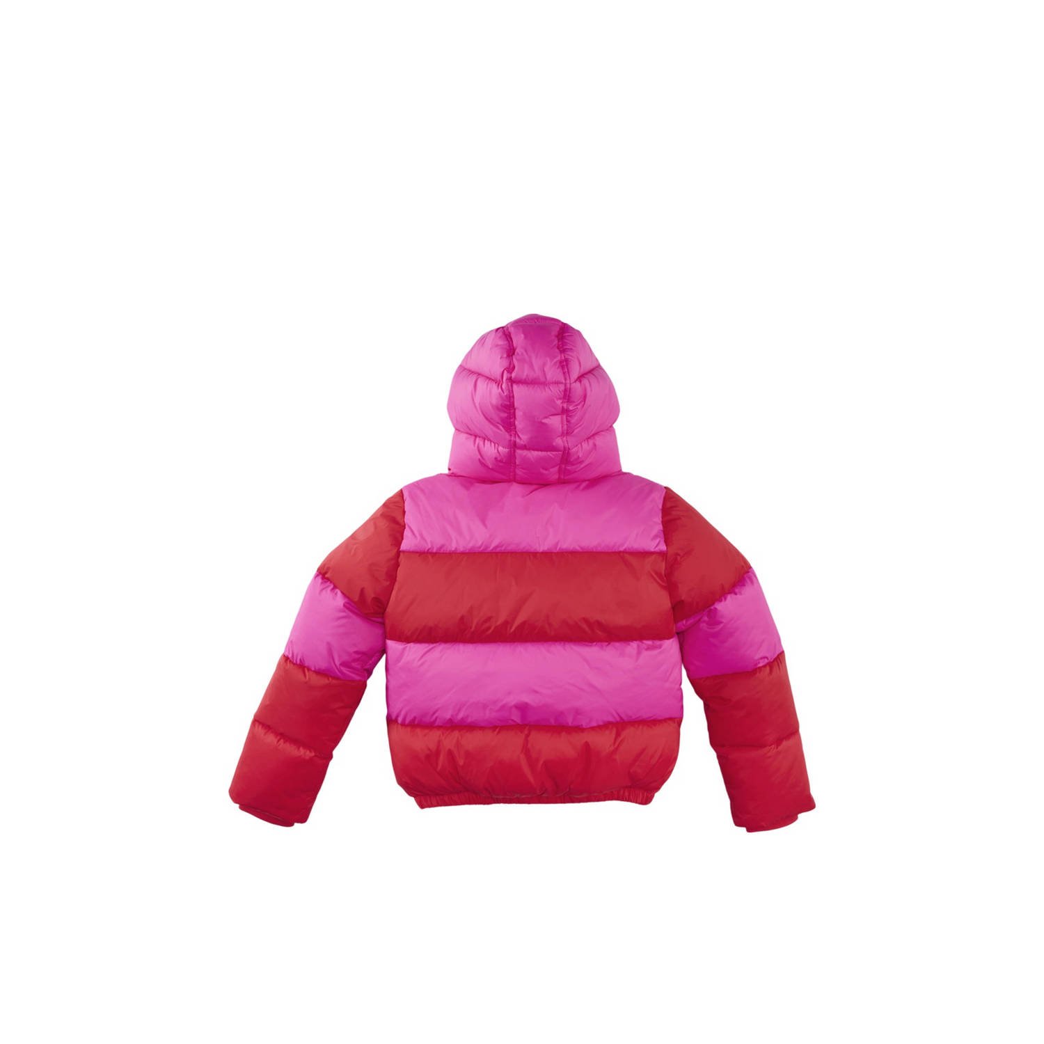Z8 kids gewatteerde winterjas Jayda roze oranje