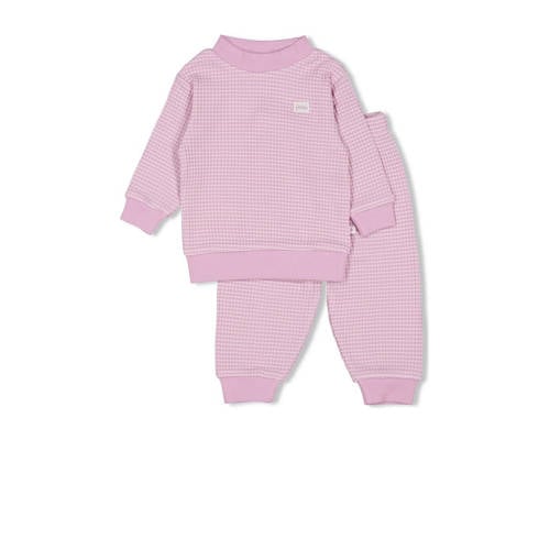 Feetje unisex wafel pyjama lila afbeelding