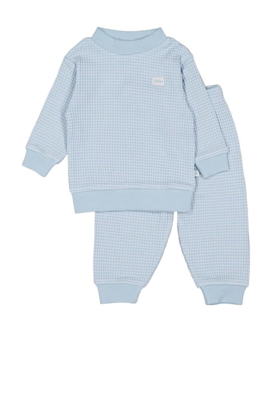 blauwe pyjama sets baby's