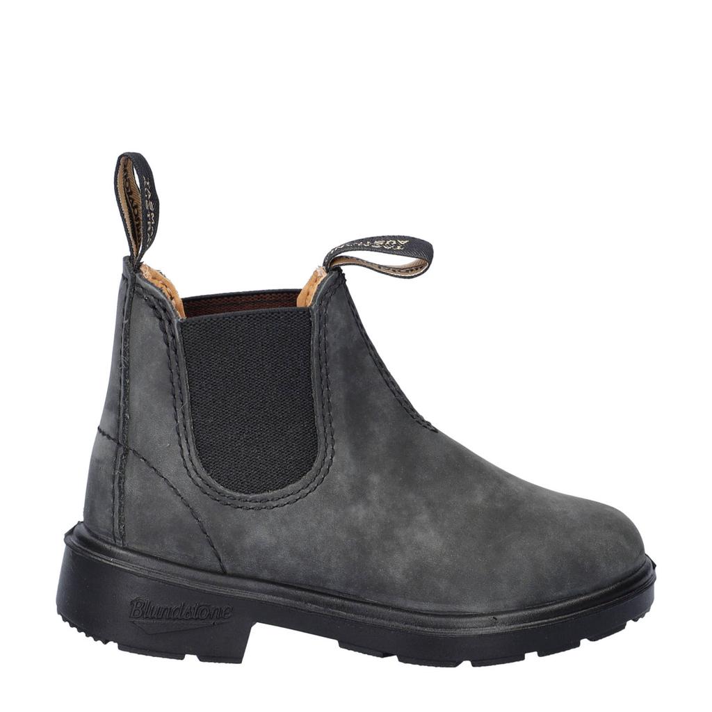 Zwarte jongens Blundstone 1325 nubuck chelsea boots met elastische inzet