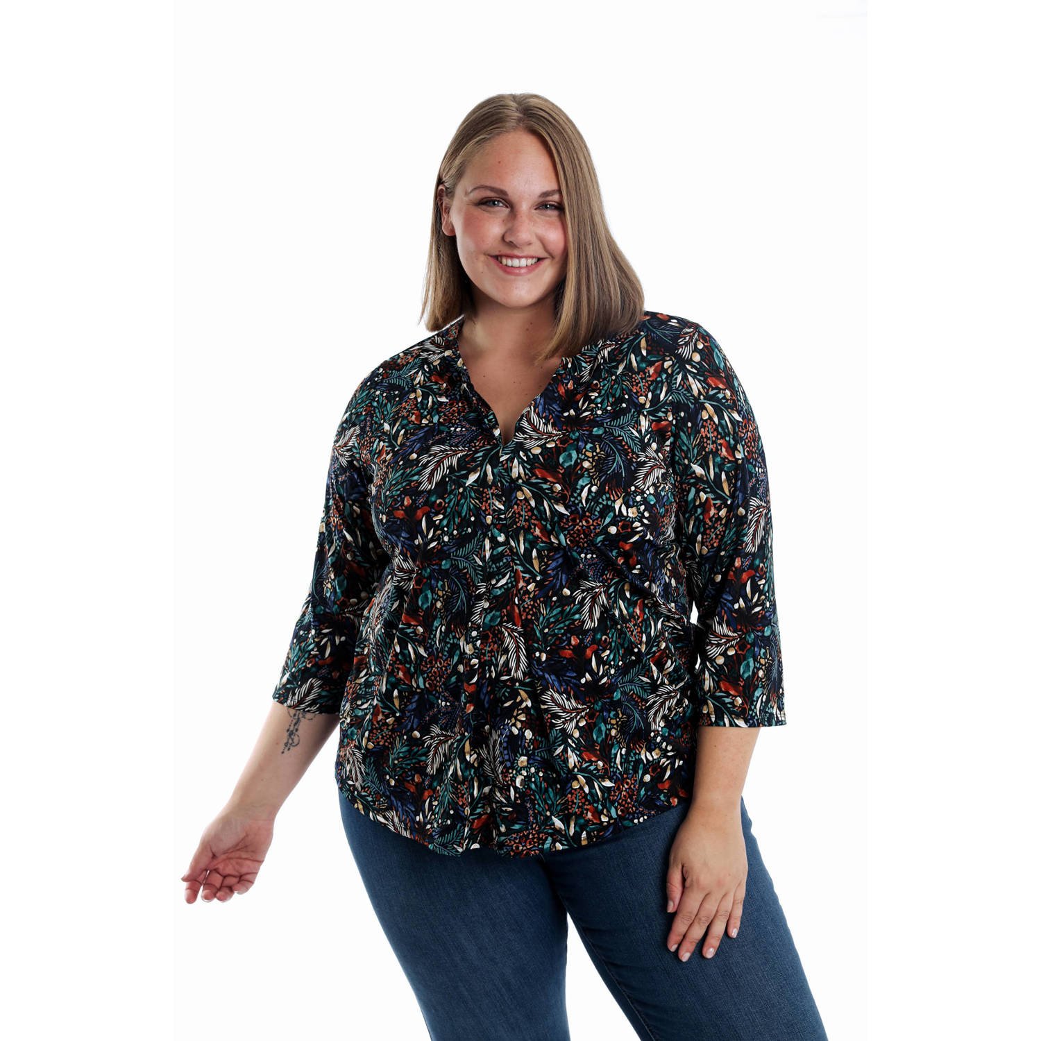 Paprika blousetop zwart