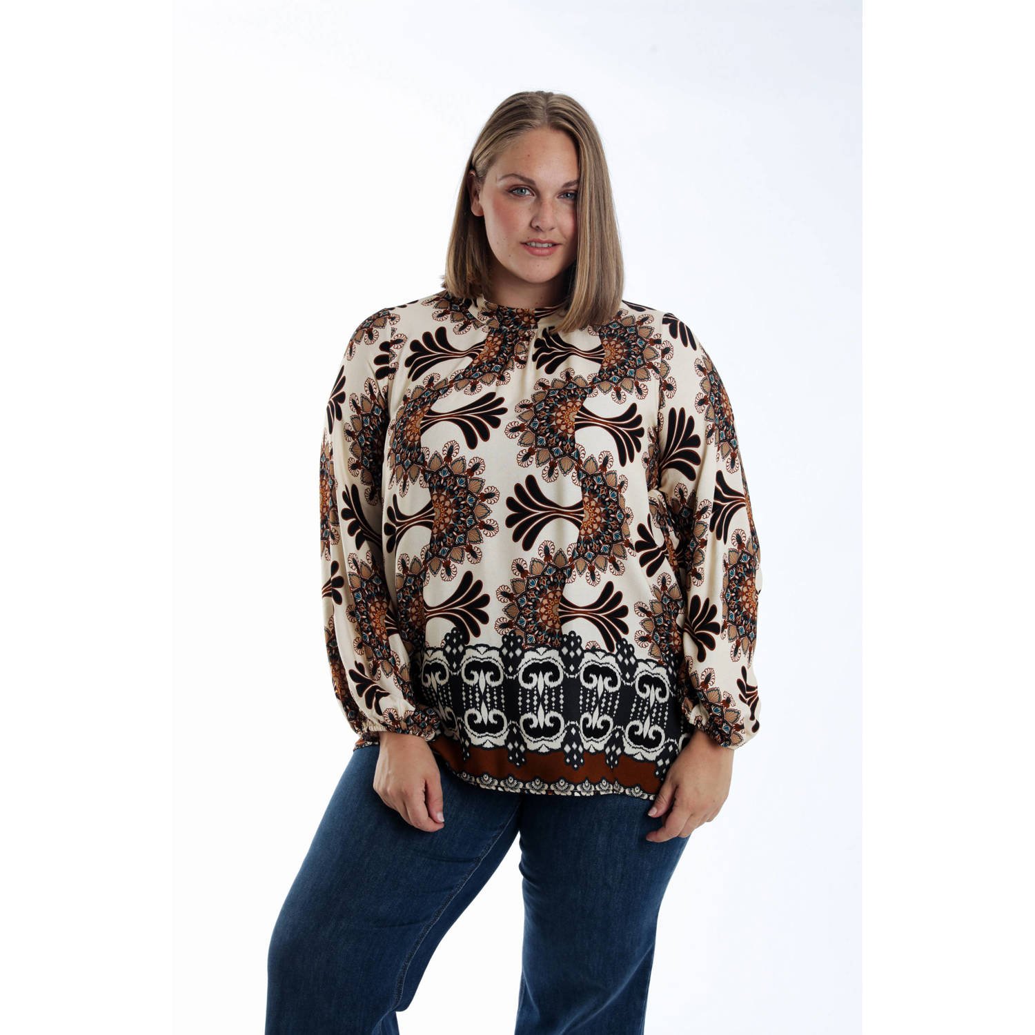Paprika blousetop bruin