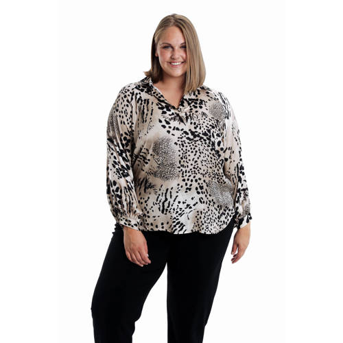 Paprika blousetop beige afbeelding