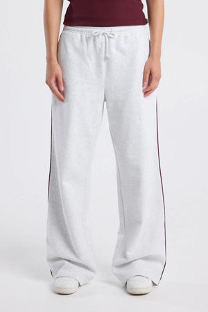 regular waist casual broek grijs