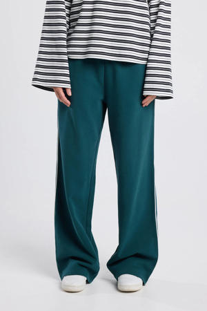 regular waist casual broek petrol