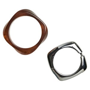 armband PCREGITTA - zilverkleurig (set van 2)