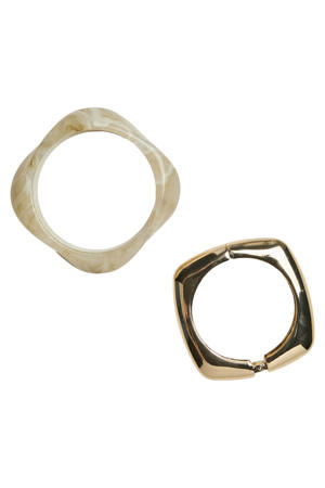 armband PCREGITTA - goudkleurig (set van 2)