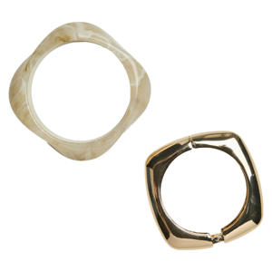 armband PCREGITTA - goudkleurig (set van 2)