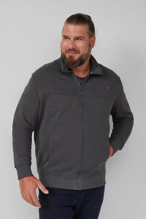 sweatvest antraciet