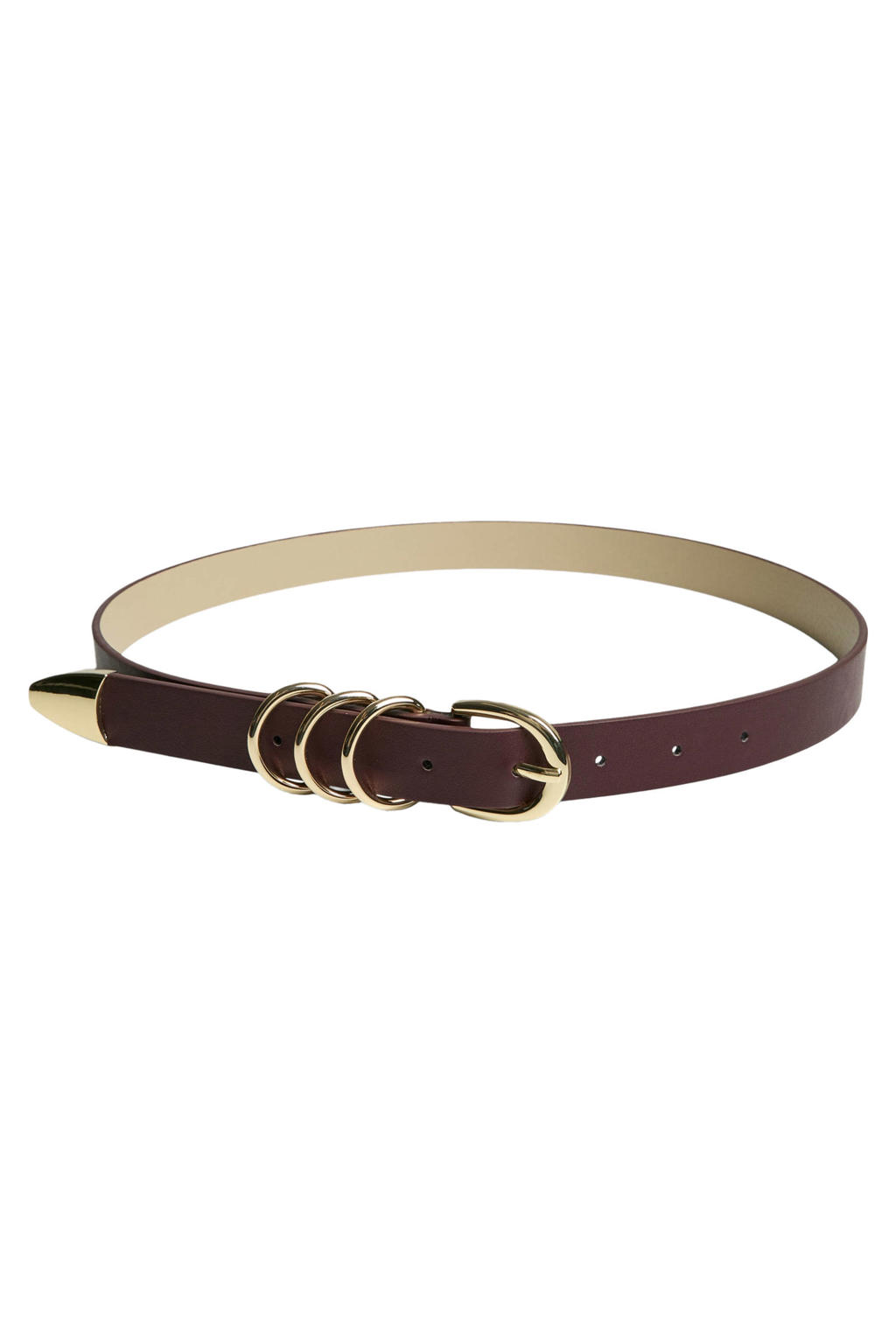 PIECES riem PCRILLO bordeauxrood
