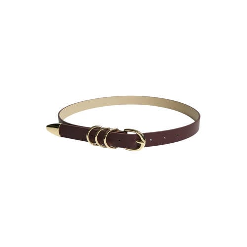 PIECES riem PCRILLO bordeauxrood afbeelding