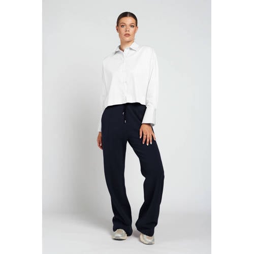 Spooq the label wide leg regular waist sweatpants donkerblauw afbeelding