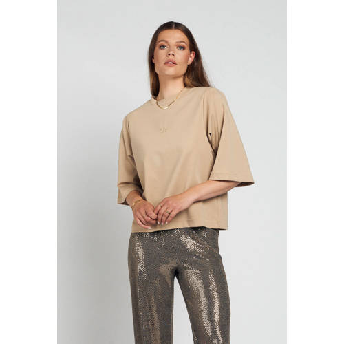 Spooq the label T-shirt beige afbeelding