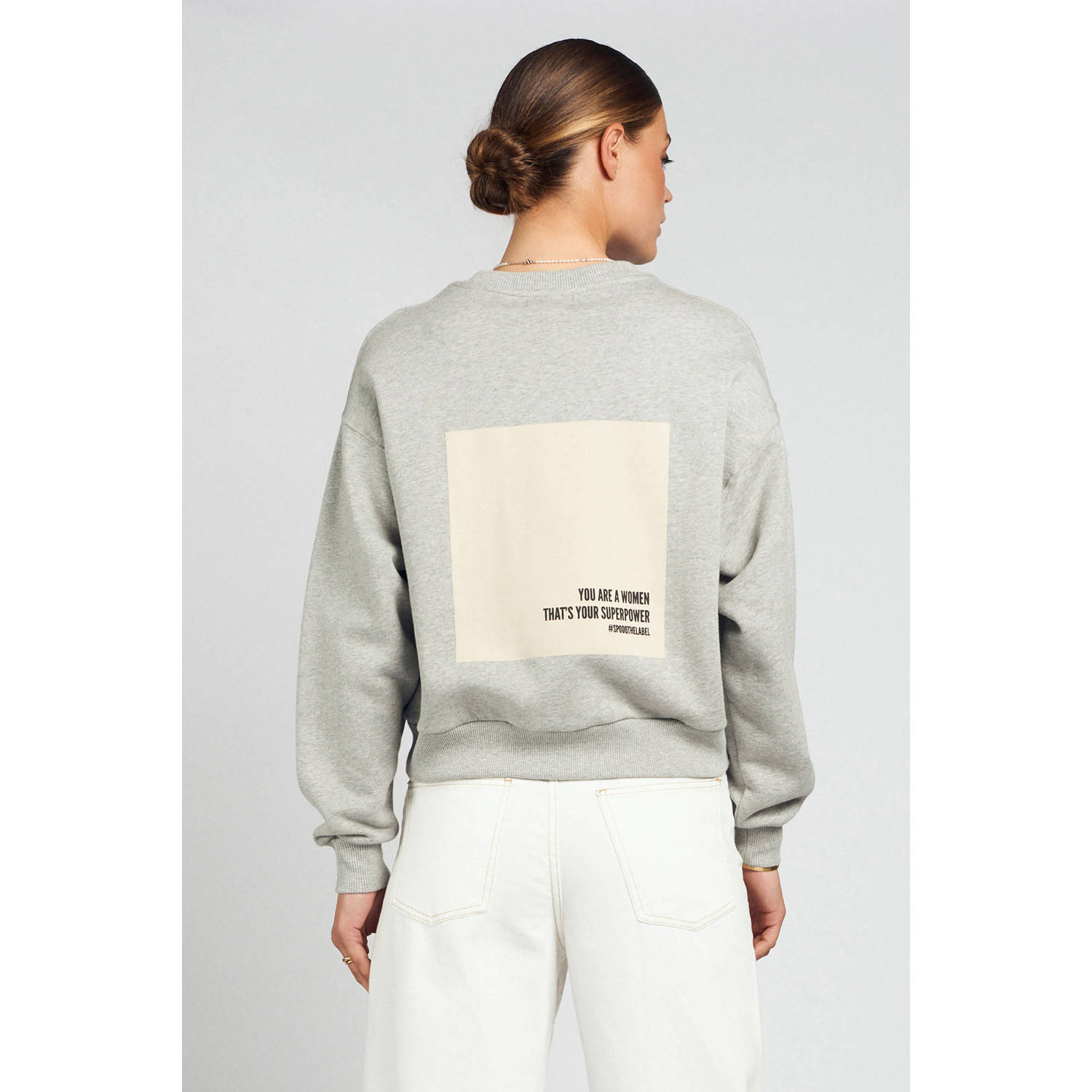 Spooq the label sweater lichtgrijs