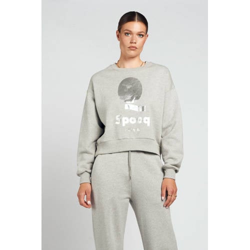 Spooq the label sweater lichtgrijs afbeelding