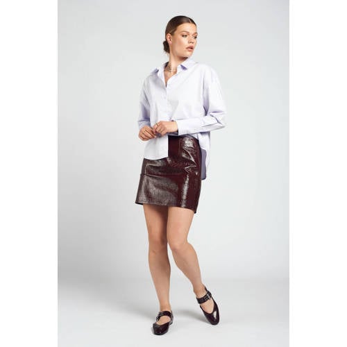 Spooq the label imitatieleren rok donkerrood afbeelding
