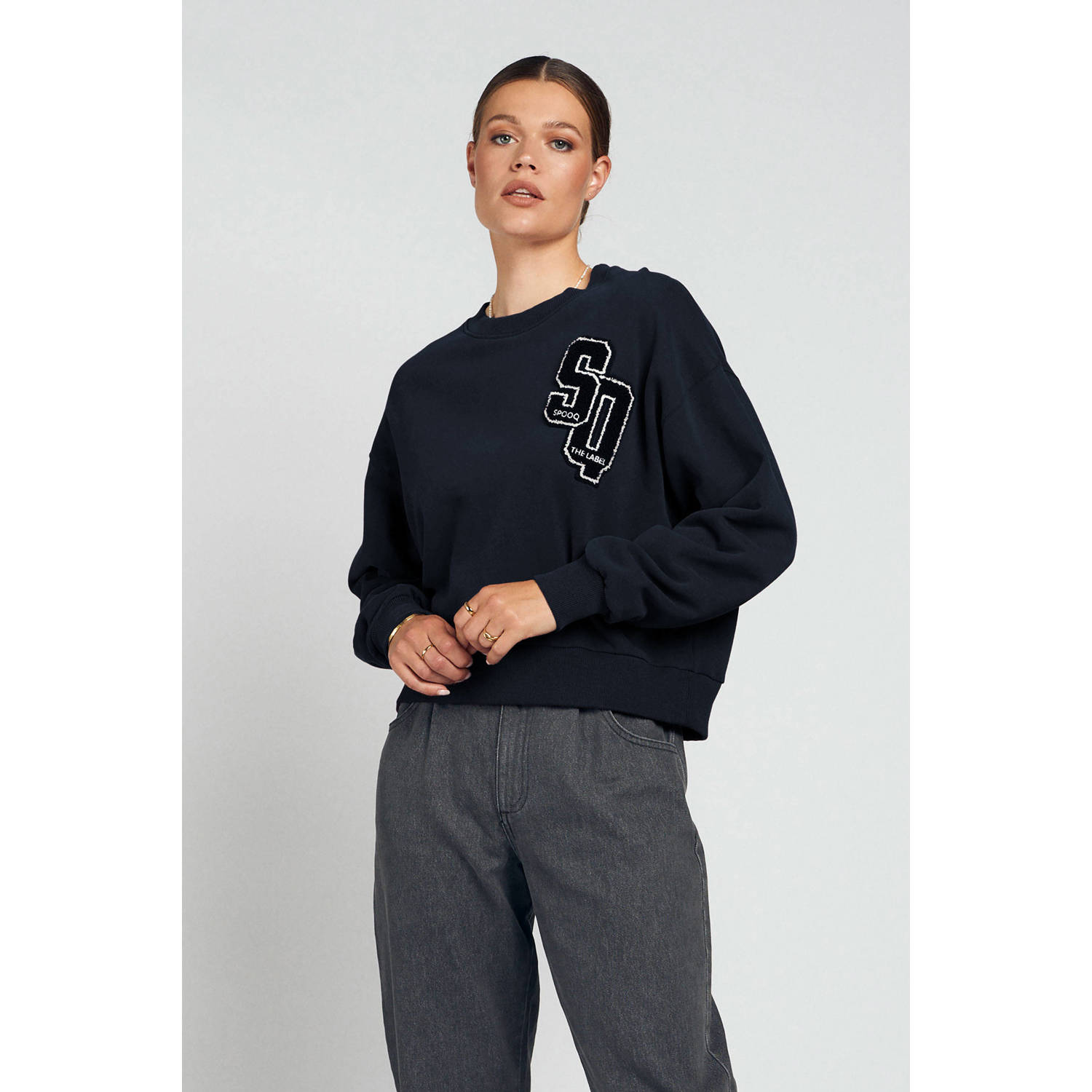 Spooq the label sweater donkerblauw