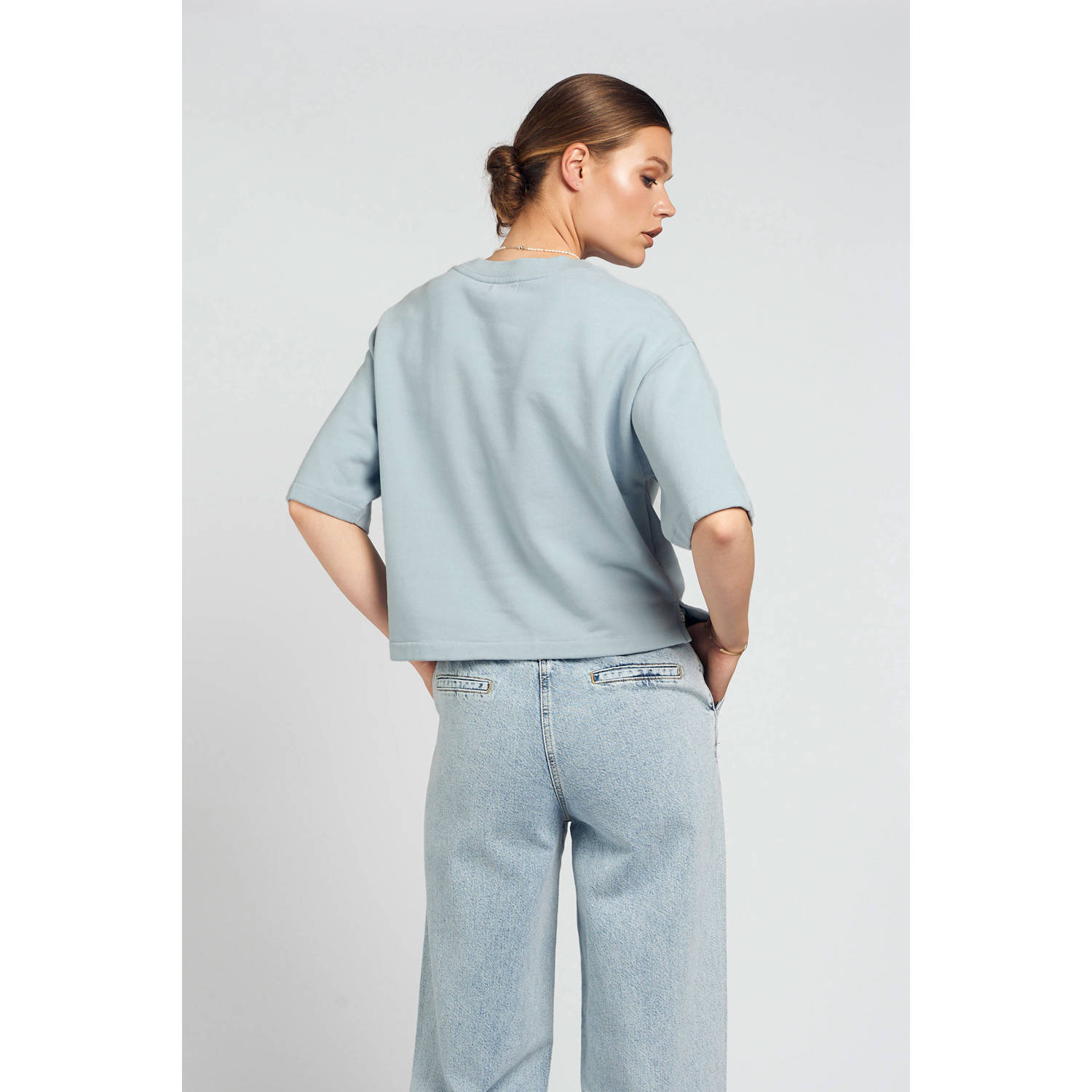 Spooq the label sweater t-shirt grijsblauw