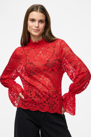 kanten top rood