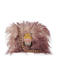 Kurt Geiger mini crossbody tas Kensington Micro met imitatiebont bruin