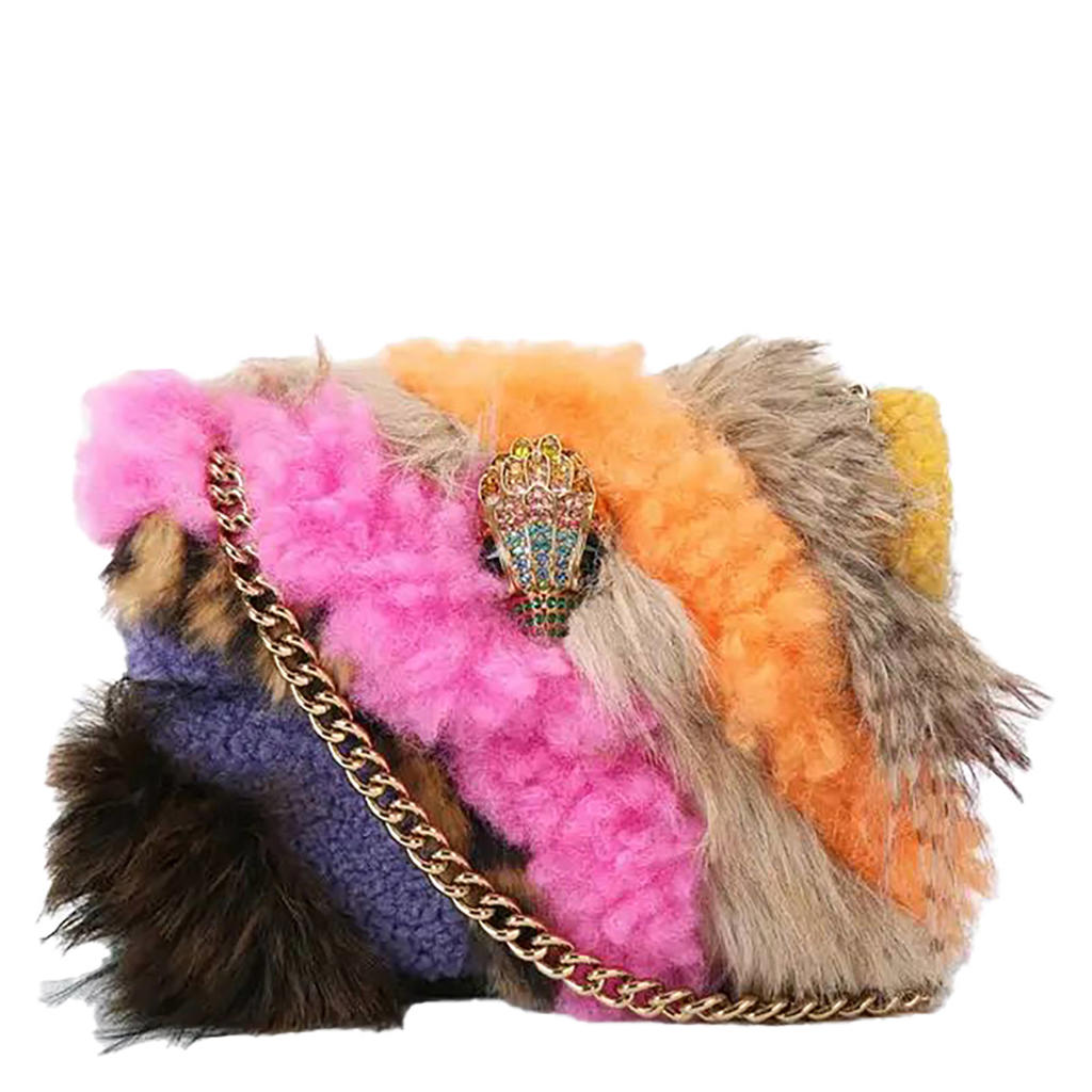 Kurt Geiger teddy crossbody tas Mini Faux Fur Kensington multi