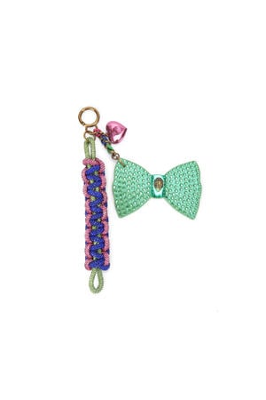 sleutelhanger Rope Charm met strass multi