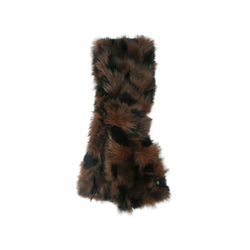 Kurt Geiger sjaal Poppy van imitatiebont donkerbruin afbeelding