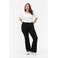 Zizzi high waist bootcut jeans black denim