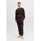 JACK & JONES ADDITIONALS pyjama JACTRISTAN met kerstprint zwart/multi