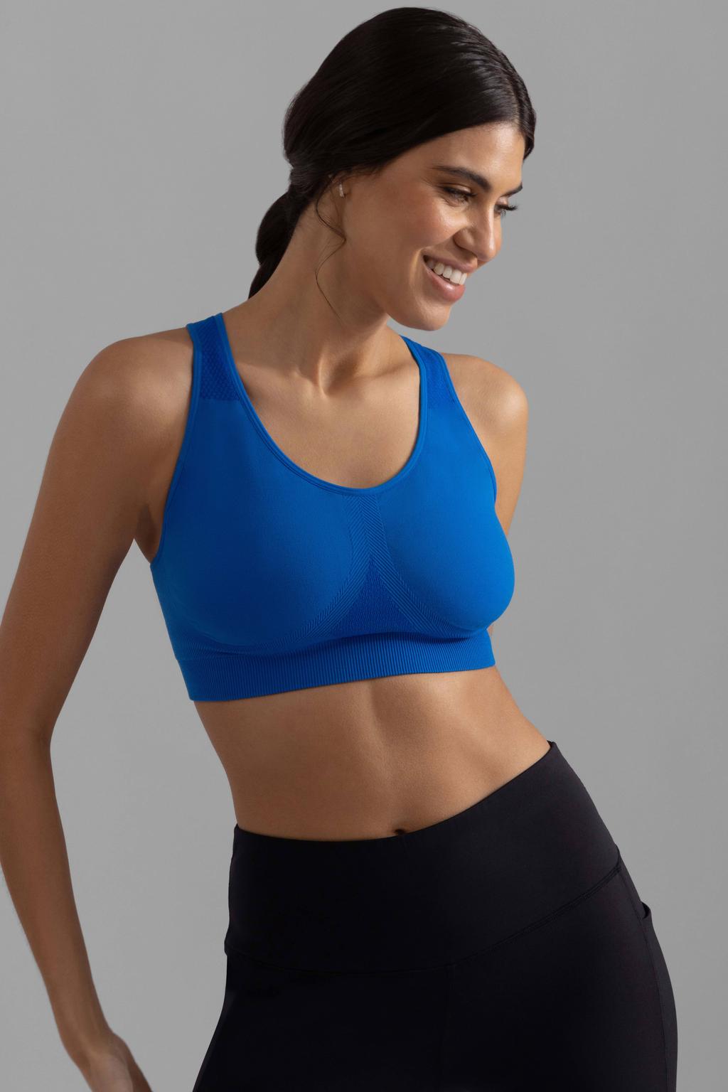 Dorina level 1 seamless sportbh Ninni blauw