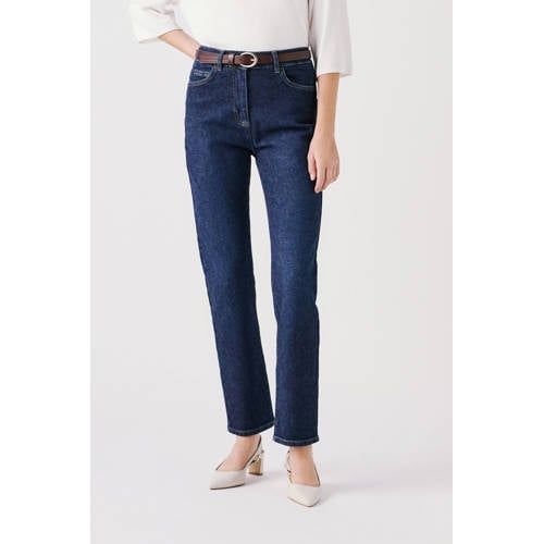 Caroll high waist slim fit jeans dark blue denim afbeelding