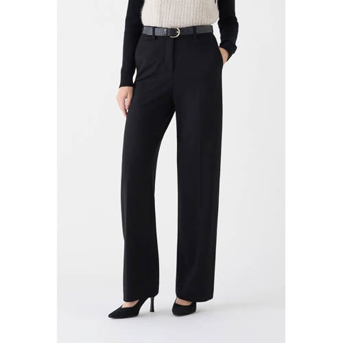 Caroll straight high waist broek zwart afbeelding