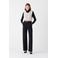 Caroll straight high waist broek zwart