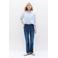 Caroll high waist bootcut jeans medium blue denim
