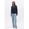 Caroll gebreid vest donkerblauw