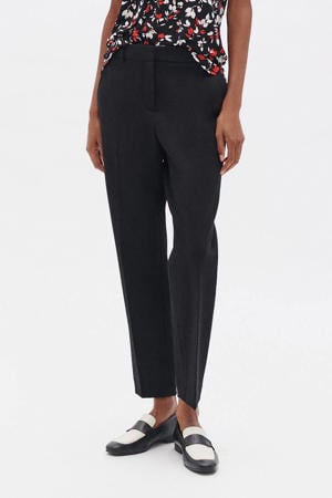 rechtvallend regular waist chino zwart
