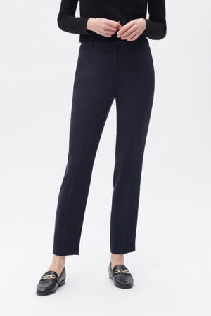 rechtvallend regular waist chino donkerblauw